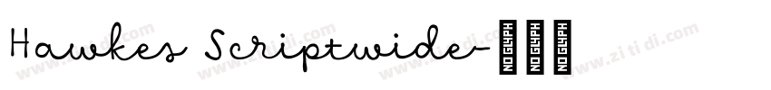 Hawkes Scriptwide字体转换